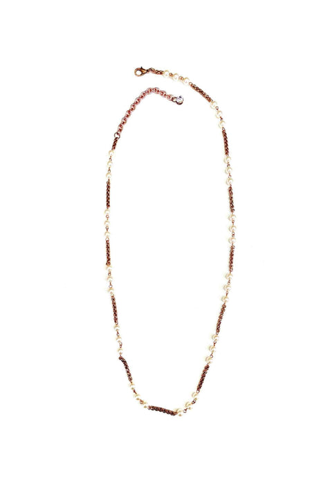 Colar Essencial de perolas com veneziana vintage