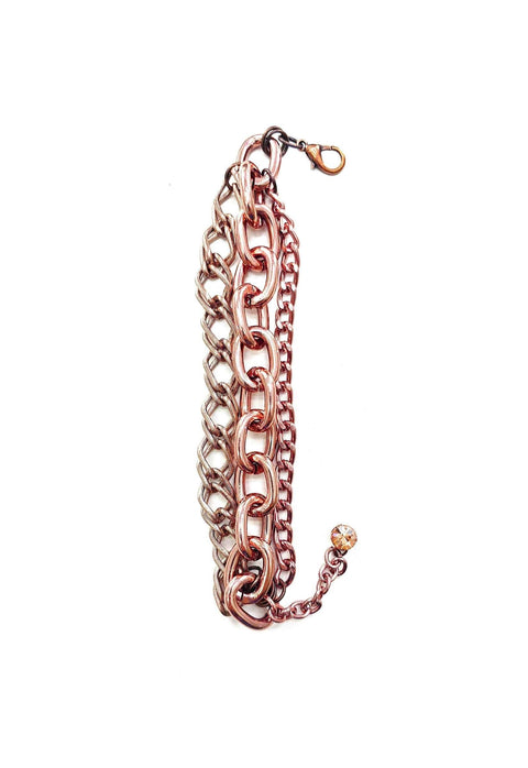 Pulseira Ebano vintage de correntes banhadas no ouro vintage
