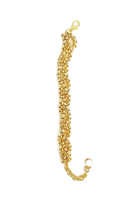 Pulseira Lumina gold de correntes venezianas douradas