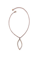 Colar Adara vintage com pingente delicado light peach