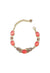 Pulseira Ariana dourada com pedras salmão