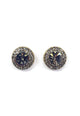 Brinco Vick ouro velho com pedras black diamond