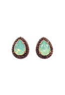 Brinco Aurélia menta banhado no vintage
