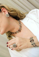 Pulseira Encanto exclusivo prata com pedras black diamond