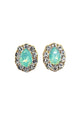 Brinco Euforia classic pequeno com pedras menta