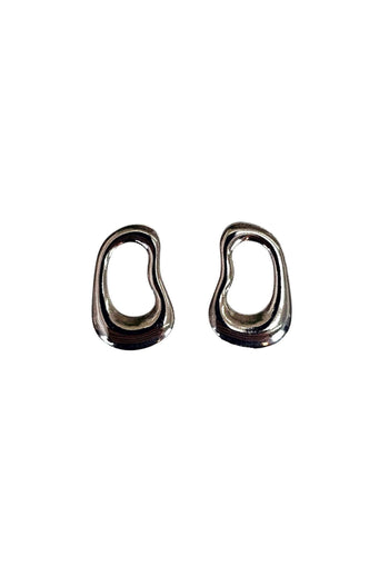 Brinco Art Deco metalico grafite