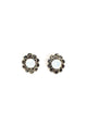 Brinco delicado Urias classic dourado com pedras opal