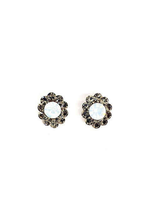 Brinco delicado Urias classic dourado com pedras opal
