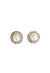 Brinco Vick Serafina cirstal com perola banhado no vintage