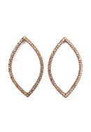 Brinco Adara vintage delicado com pedras light peach