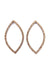 Brinco Adara vintage delicado com pedras light peach
