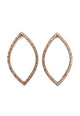 Brinco Adara vintage delicado com pedras light peach