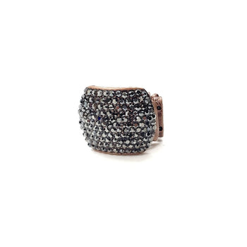 Anel Gal classic com pedras hematite