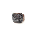Anel Gal classic com pedras hematite