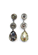 Brinco Adeline com pedras black diamond luxo