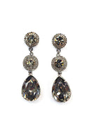 Brinco Adeline com pedras black diamond luxo