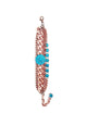 Pulseira Atalia vitnage com pingente e pedras blue zircon