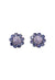 Brinco Premium Prata com pedras lavanda