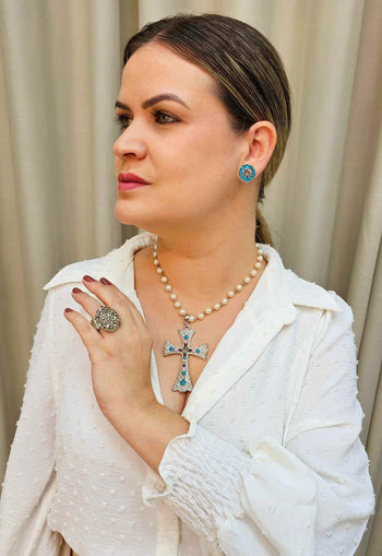 Brinco Chés colorido banhado no prata