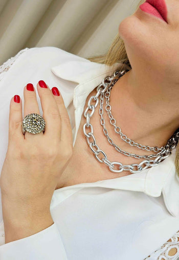 Colar Choker sienna silver