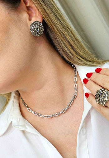 Colar Choker sienna silver