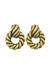 Brinco Mirela de metal banhado no ouro velho