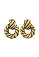 Brinco Mirela de metal banhado no ouro velho