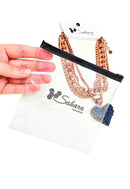 Embalagem zip sahara acessórios 15x15cm