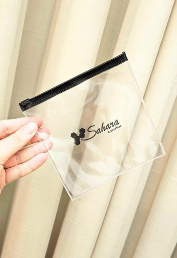 Embalagem zip sahara acessórios 15x15cm