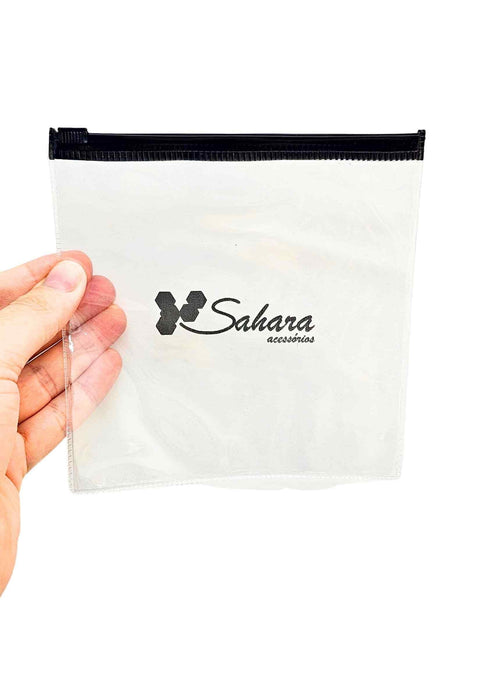 Embalagem zip sahara acessórios 15x15cm