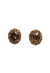 Brinco Absoluta Vintage com strass smoked topaz