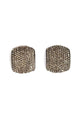 Brinco Dulce com pedras black diamond banhado no grafite
