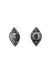 Brinco Luma classic com strass hematite banhado no onix