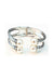 Bracelete Romance em Paris silver com perolas banhado no prata