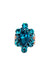 Anel Elodie vintage com pedras e gota blue zircon