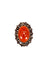 Anel Dolce Vita com pedras marrons banhado no vintage