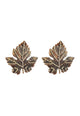 Brinco Resplandecer Vintage de folha com strass