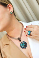 Brinco Vick Maitê montana e boreal banhado no vintage