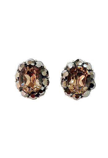 Brinco Respeito com pedras black e hematite