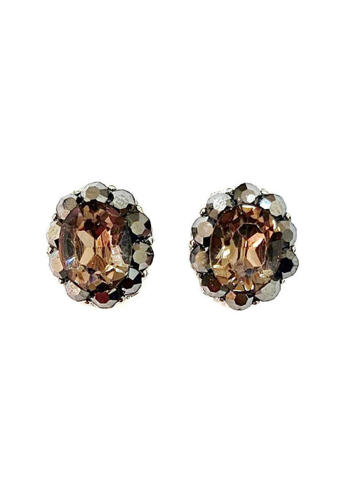 Brinco Respeito com pedras black e hematite