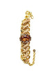 Pulseira Helena gold com pedras e correntes douradas