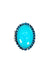 Anel Solene blue com pedras azuis banhado no prata