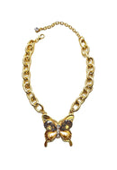 Colar Emília Gold com pingente de borboleta dourada