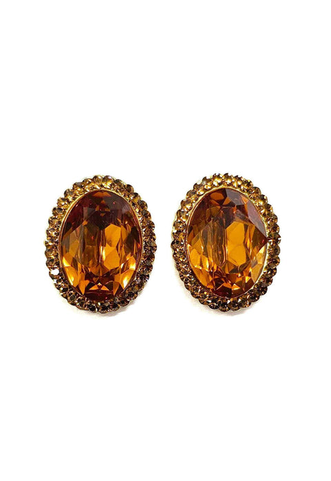 Brinco Helena gold com pedras douradas