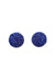 Brinco Deslumbre redondo com pedras azul bic