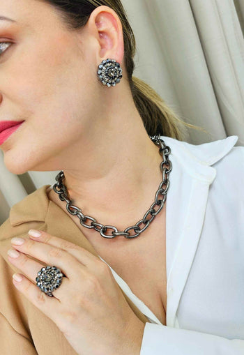 Colar choker Sienna onix