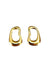 Brinco Art Deco metalico dourado