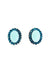 Brinco Solene blue com pedras azuis banhado no prata