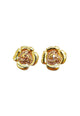 Brinco de flor Cecília banhado no dourado