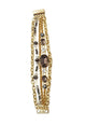 Pulseira Aurora dourada com pedras black diamond